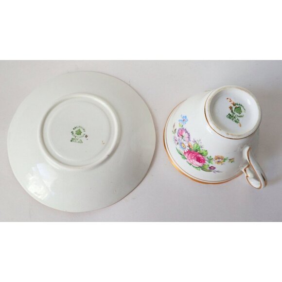 Tea Cup and Saucer Vintage Teacup Salisbury Bone China England Floral Design - Picture 4 of 5